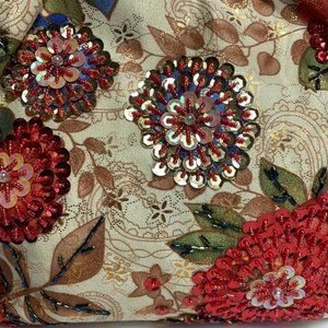 FLORAL Sequin Bag